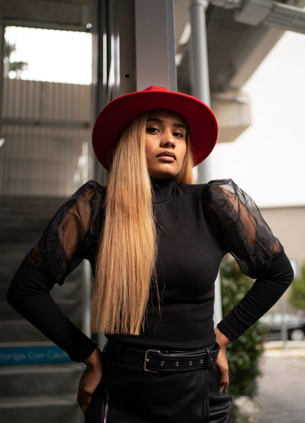 Ava | Puff Sleeve Turtleneck