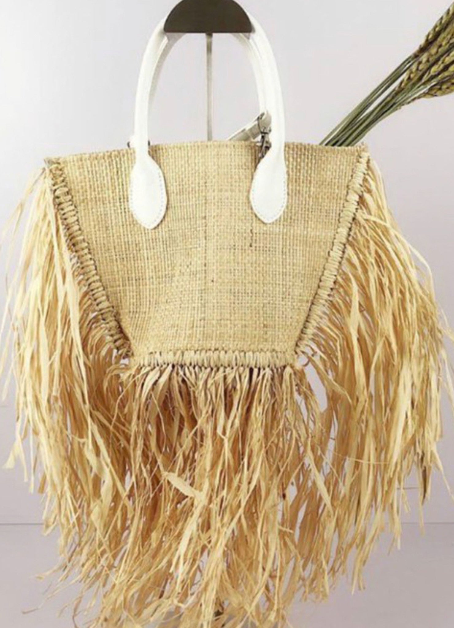 Baci | Mini Fringe Straw Bag