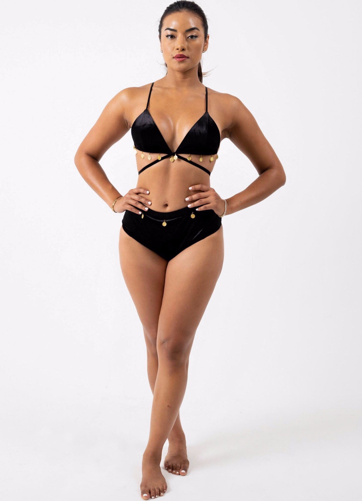 GoddessKini | Black Velvet Bikini