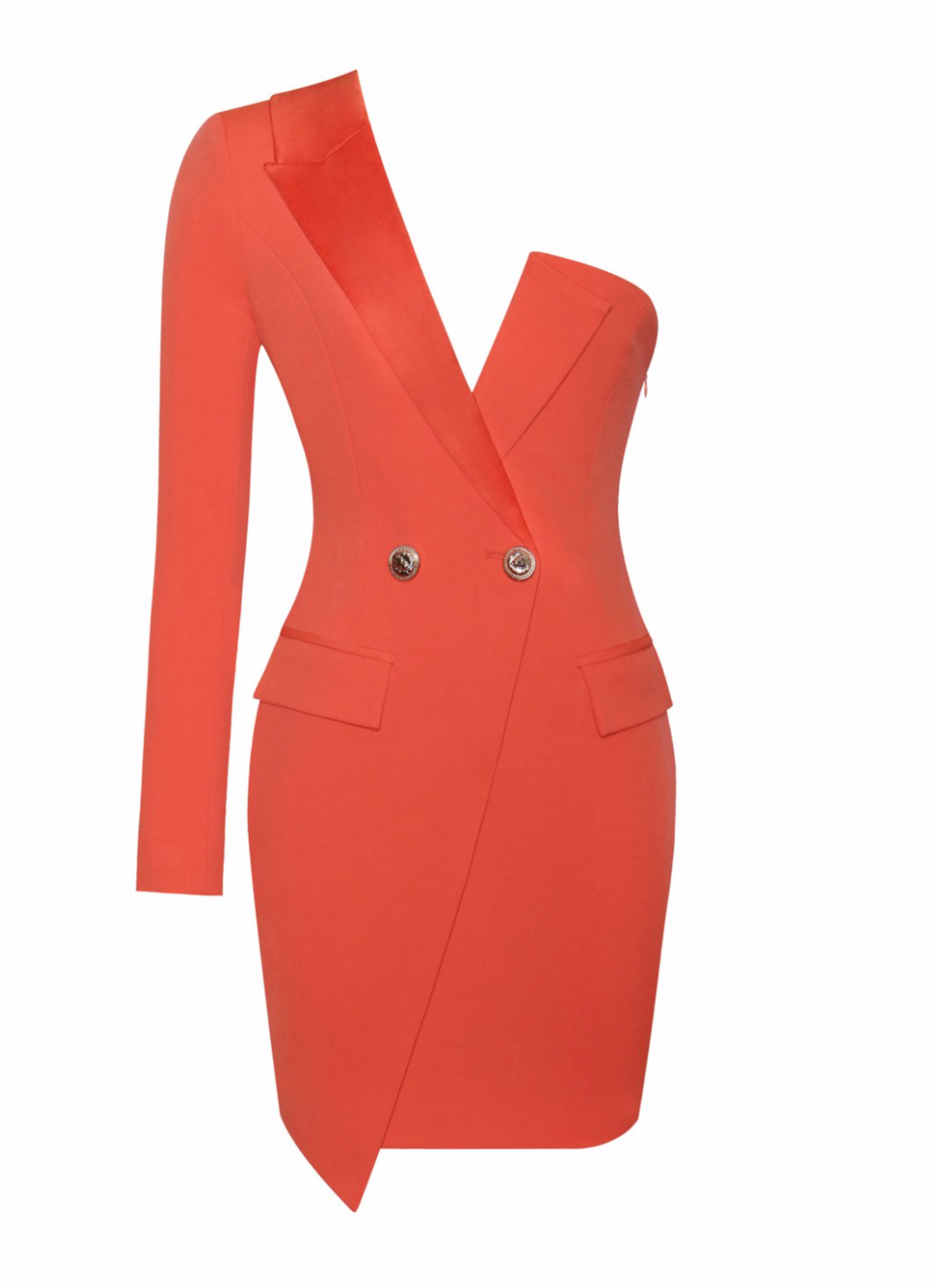 Carmen Orange Blazer Dress
